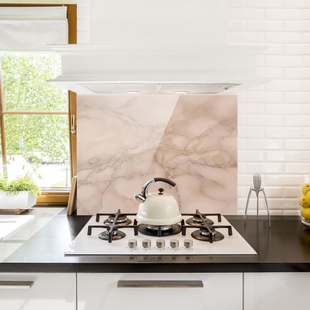 Wanddeko Küche Marmoroptik Grau Braun