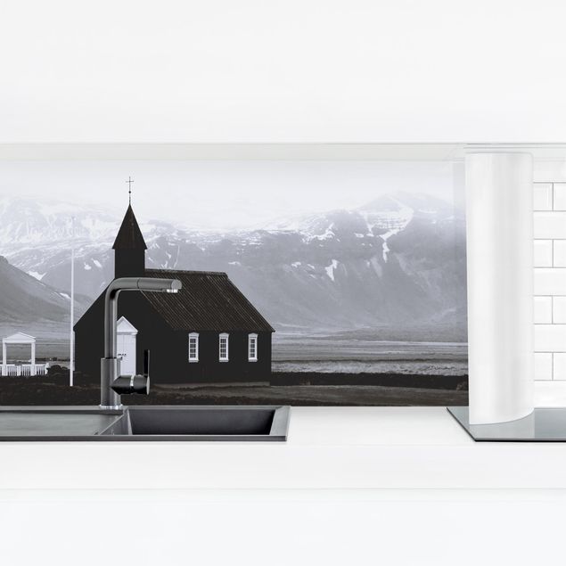 Küchenrückwand Folie selbstklebend Skyline Die schwarze Kirche
