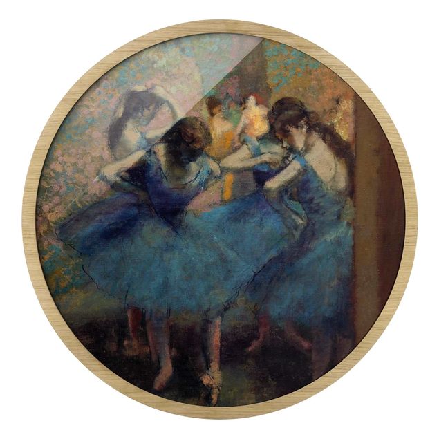 Wanddeko Flur Edgar Degas - Blaue Tänzerinnen