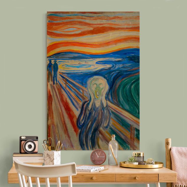 Wanddeko bunt Edvard Munch - Der Schrei