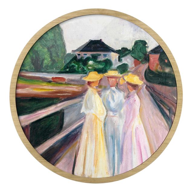 Wanddeko Büro Edvard Munch - Drei Mädchen