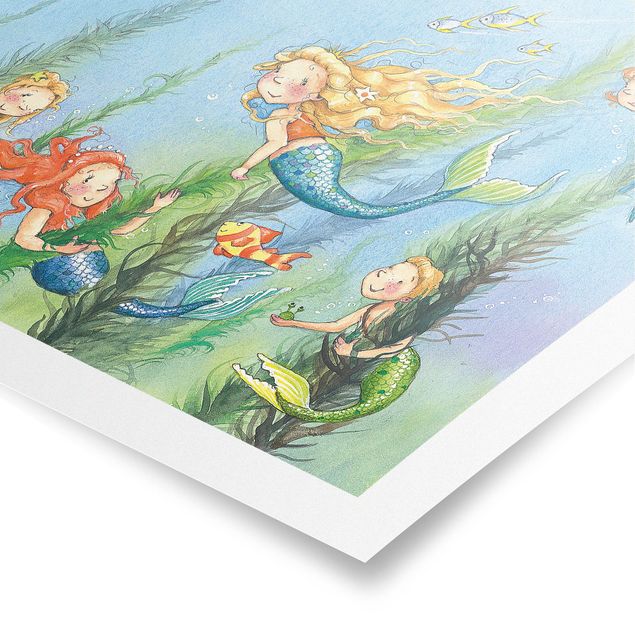 Wanddeko Illustration Matilda die Meerjungfrauenprinzessin