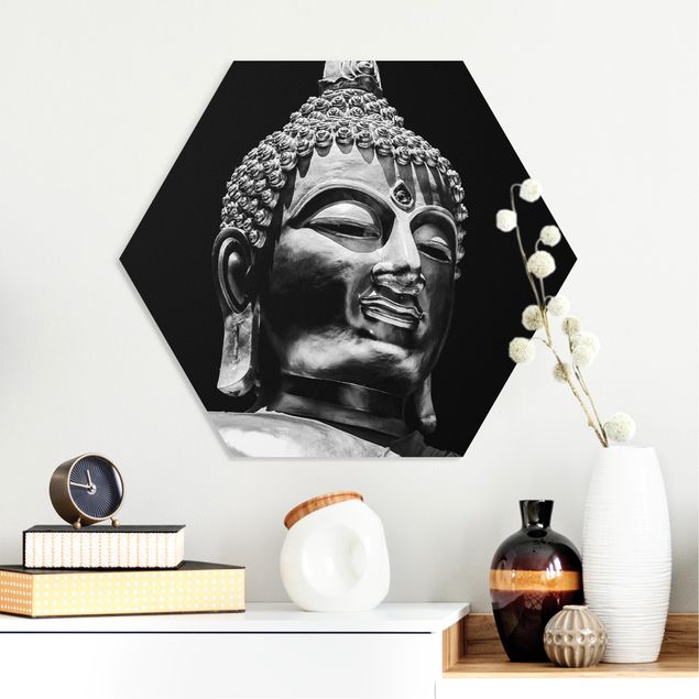 Wanddeko Schlafzimmer Buddha Statue Gesicht