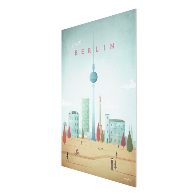 Wanddeko Schlafzimmer Reiseposter - Berlin