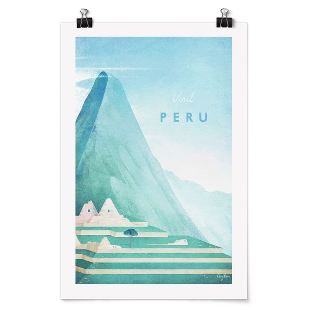Wanddeko Büro Reiseposter - Peru