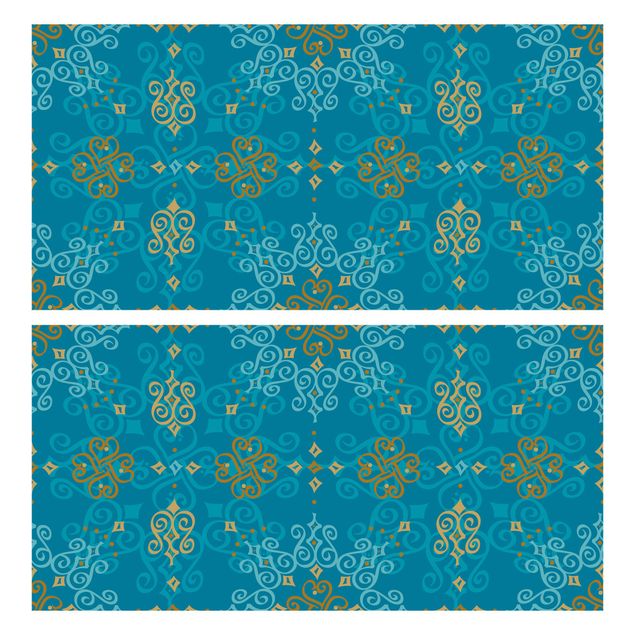 Klebefolie Muster Orientalisches Ornament Türkis
