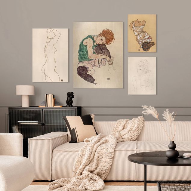 Wanddeko Wohnzimmer Egon Schiele