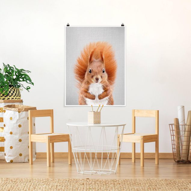 Wanddeko Büro Eichhörnchen Elisabeth