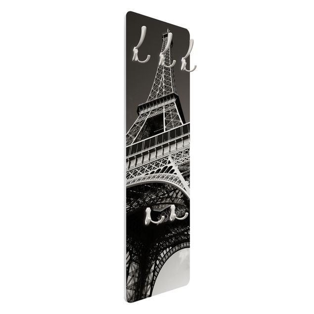 Wanddeko schwarz-weiß Eiffelturm