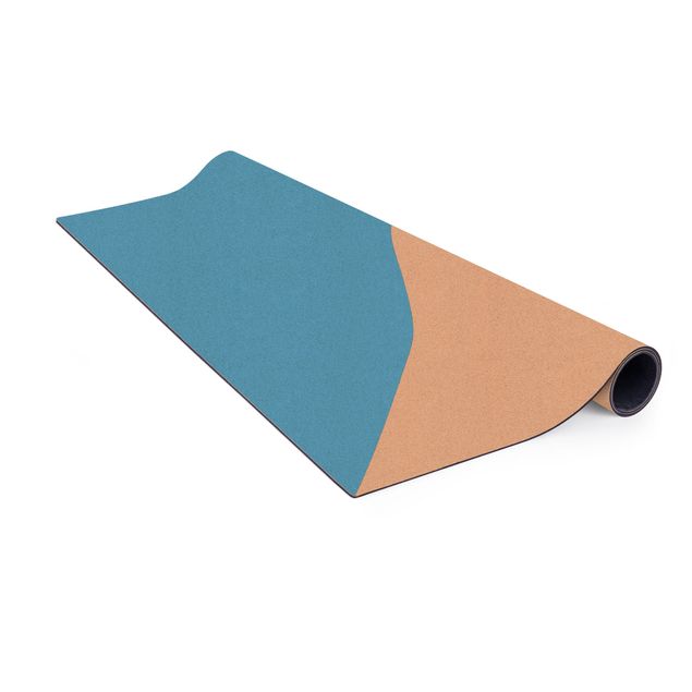 Wanddeko Praxis Einfaches Azurblaues Dreieck