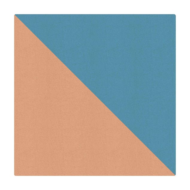 Wanddeko Geometrisch Einfaches Azurblaues Dreieck