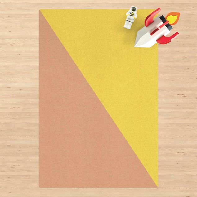 Wanddeko Schlafzimmer Einfaches Gelbes Dreieck