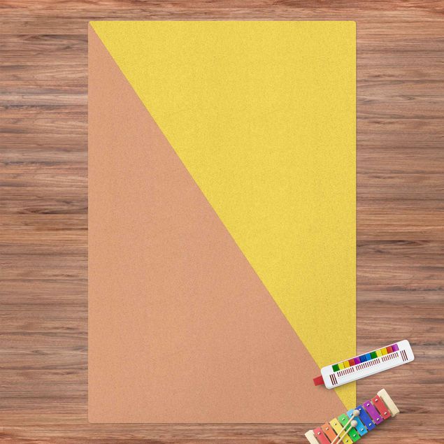 Wanddeko gelb Einfaches Gelbes Dreieck