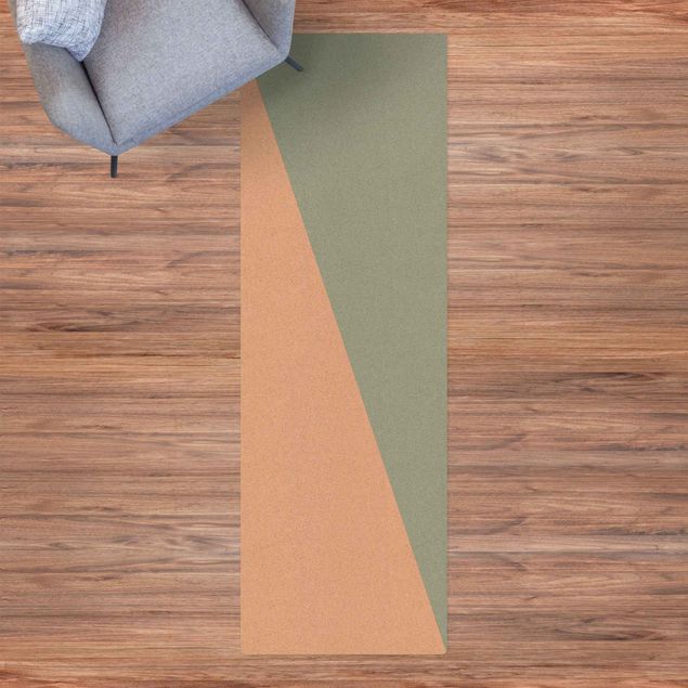 Wanddeko Schlafzimmer Einfaches Olivgrünes Dreieck