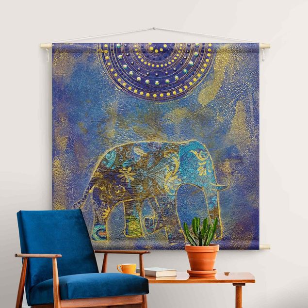 Wanddeko Wohnzimmer Elephant in Marrakech