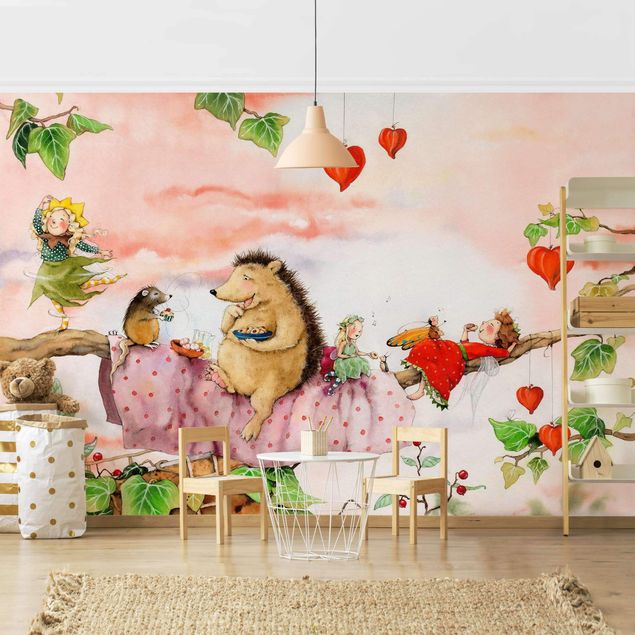 Wanddeko Babyzimmer Erdbeerinchen Erdbeerfee - Auf dem Ast