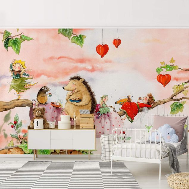 Wanddeko Mädchenzimmer Erdbeerinchen Erdbeerfee - Auf dem Ast