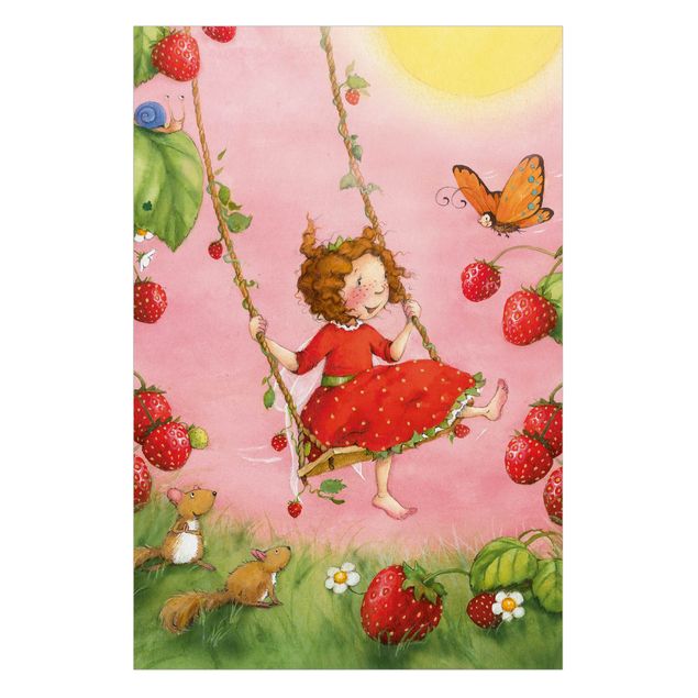 Wanddeko Praxis Erdbeerinchen Erdbeerfee - Baumschaukel