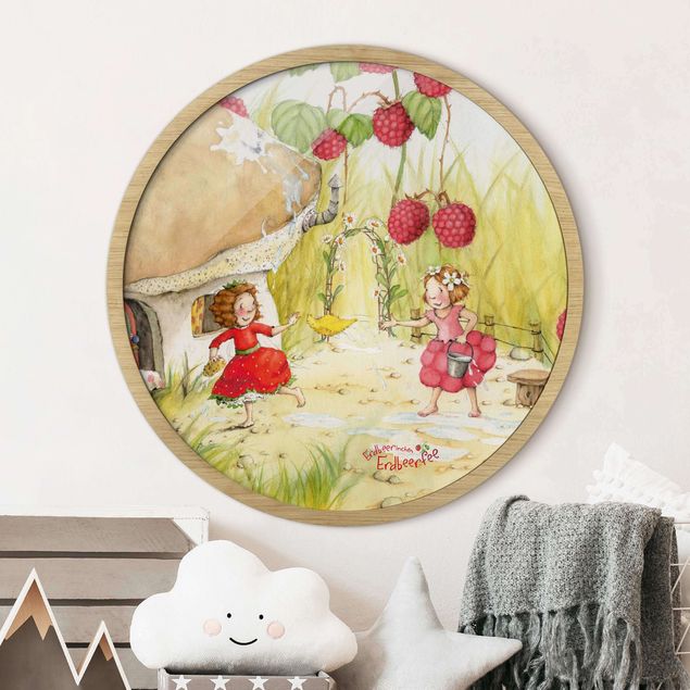 Kinderzimmer Deko Erdbeerinchen Erdbeerfee - Unter dem Himbeerstrauch