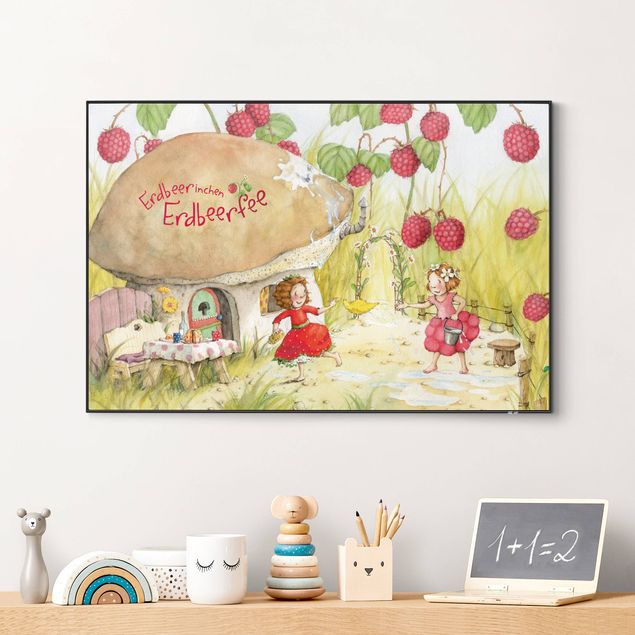 Babyzimmer Deko Erdbeerinchen Erdbeerfee - Unter dem Himbeerstrauch