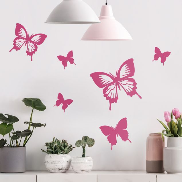 Wanddeko Schlafzimmer Ergänzungsset Schmetterlinge