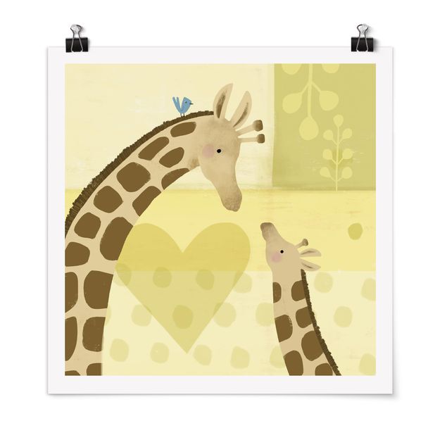 Wandbilder Giraffen Mama und ich - Giraffen