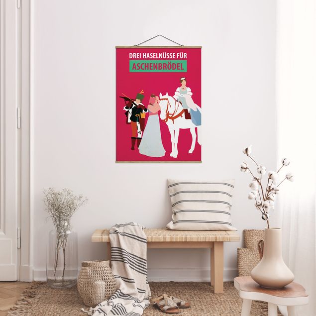 Wanddeko Mädchenzimmer Filmposter Drei Haselnüsse für Aschebrödel