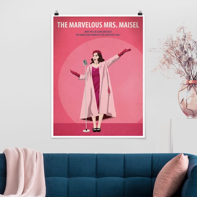 Wanddeko Schlafzimmer Filmposter The Marvelous Mrs Maisel