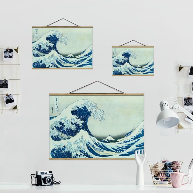 Wanddeko Büro Katsushika Hokusai - Die grosse Welle von Kanagawa