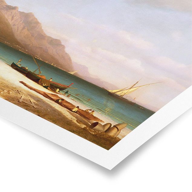 Wanddeko Esszimmer Albert Bierstadt - Der Golf von Salerno