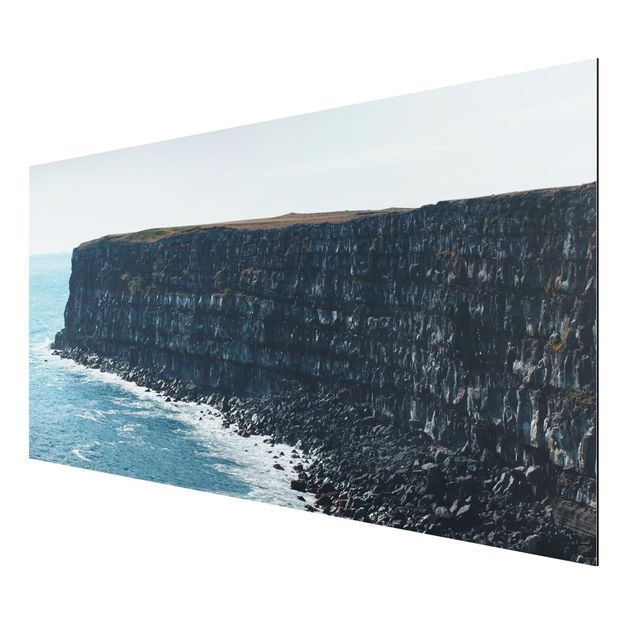 Wanddeko Flur Felsige Klippen auf Island