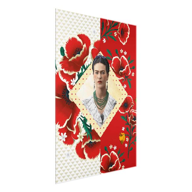 Wanddeko Esszimmer Frida Kahlo - Mohnblüten