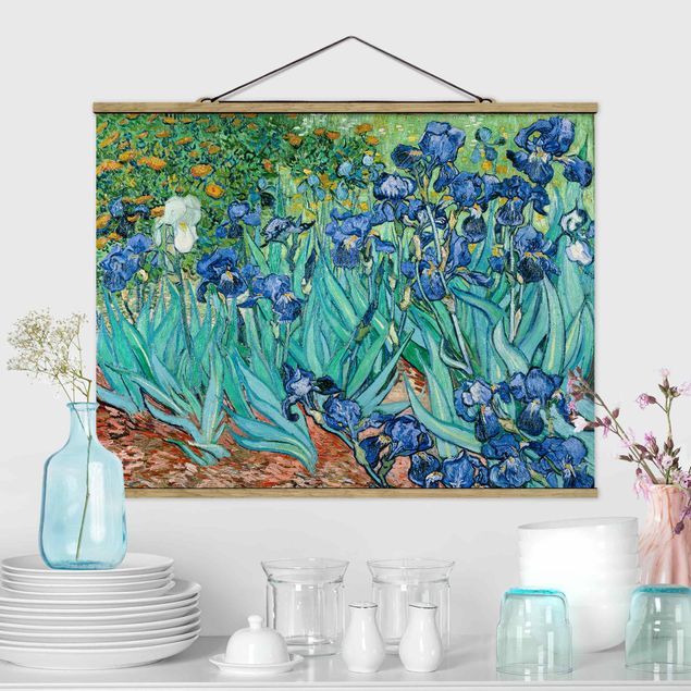 Wanddeko blau Vincent van Gogh - Iris