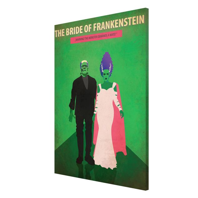 Wanddeko grün Filmposter The Bride of Frankenstein