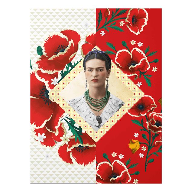 Wanddeko Büro Frida Kahlo - Mohnblüten