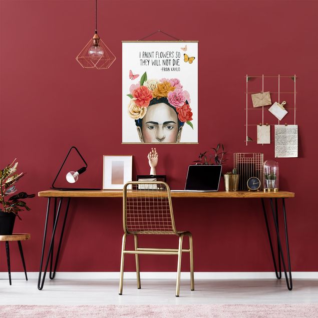 Wanddeko Schlafzimmer Fridas Gedanken - Blumen