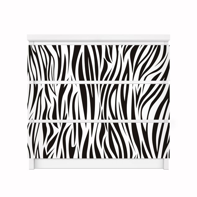 Wanddeko Büro Zebra Pattern