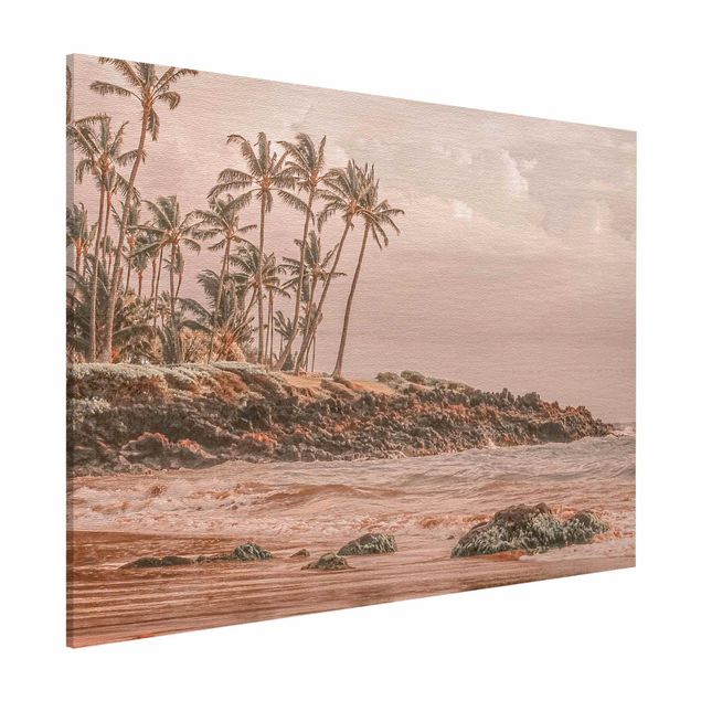 Wanddeko beige Aloha Hawaii Strand