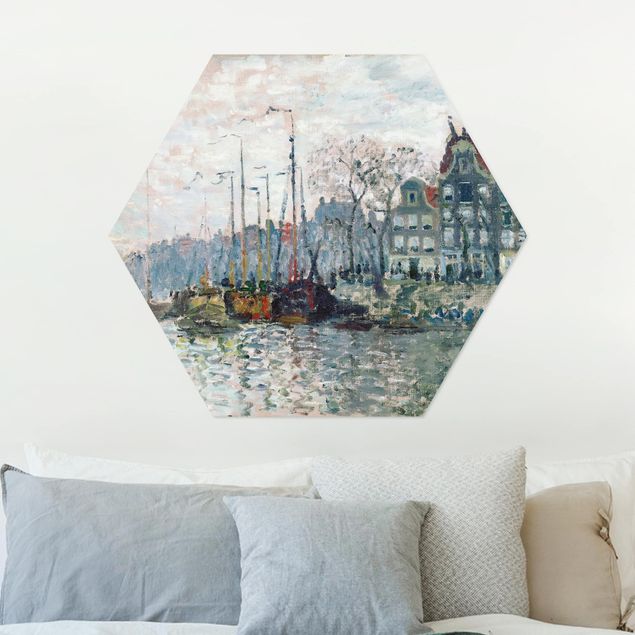 Wanddeko blau Claude Monet - Kromme Waal Amsterdam