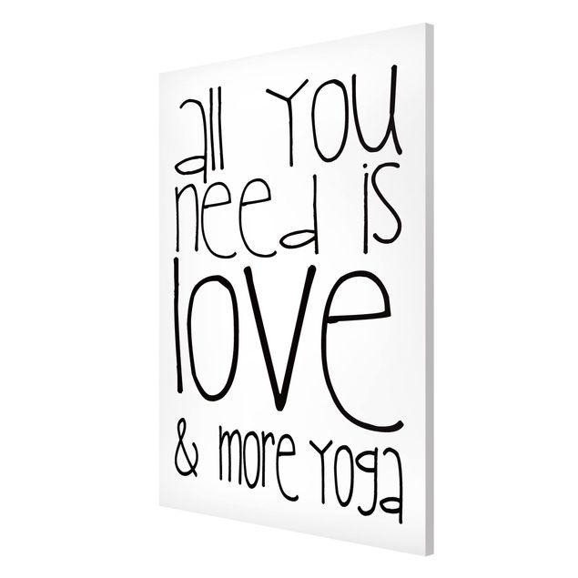 Wanddeko Büro Love and Yoga