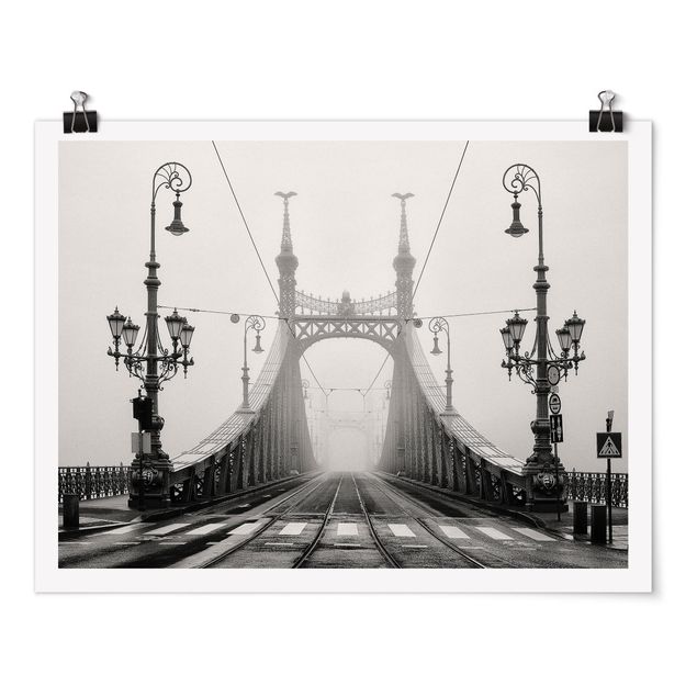 Wanddeko Esszimmer Brücke in Budapest