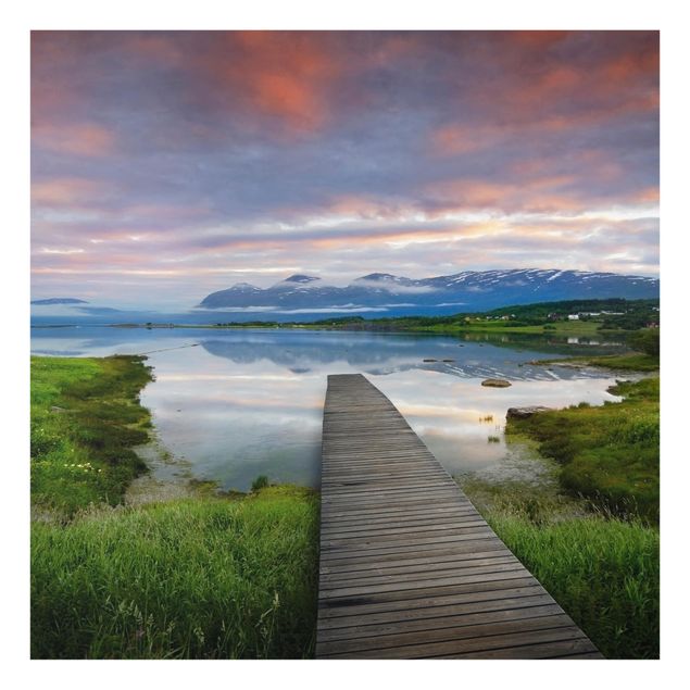 Wanddeko Landschaftspanorama Norwegische Idylle