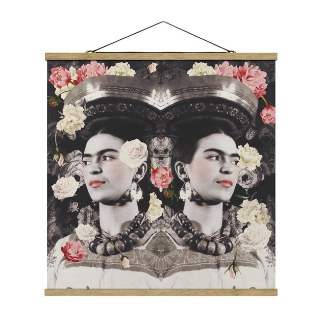 Wanddeko Flur Frida Kahlo - Blumenflut