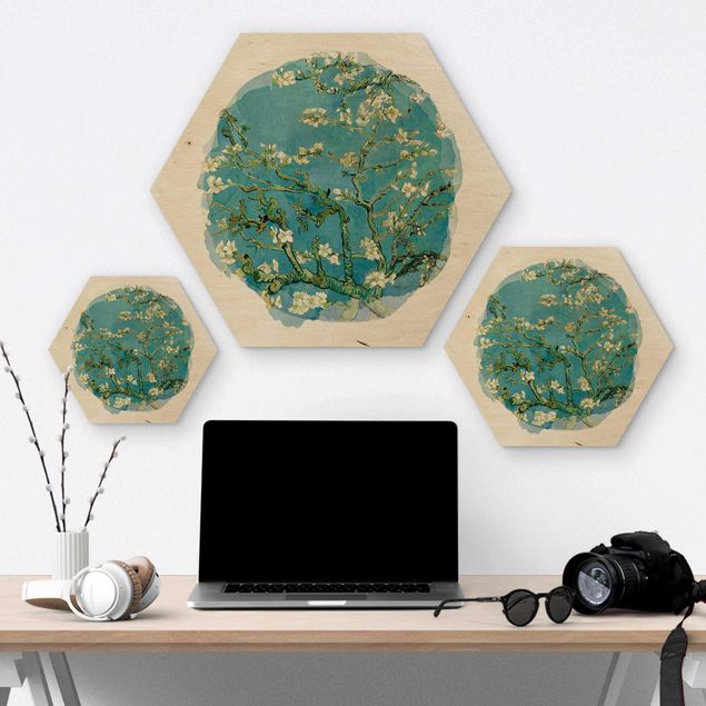 Wanddeko Büro Wasserfarben - Vincent van Gogh - Mandelblüte