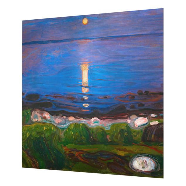 Kunststile Edvard Munch - Sommernacht am Meeresstrand