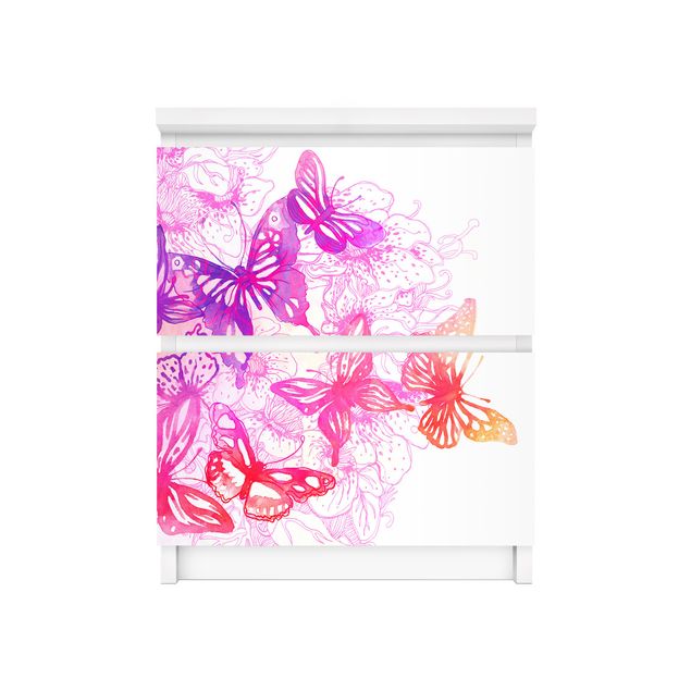 Wanddeko Büro Schmetterlingstraum