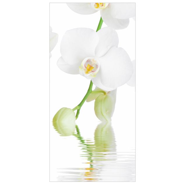Wanddeko Flur Wellness Orchidee - Weiße Orchidee