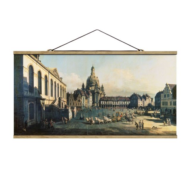 Wandbild Barock Bernardo Bellotto - Der Neue Markt in Dresden
