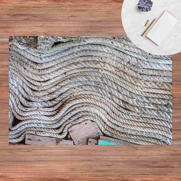 Wanddeko grau Shabby Fischertau mit Holzplanken