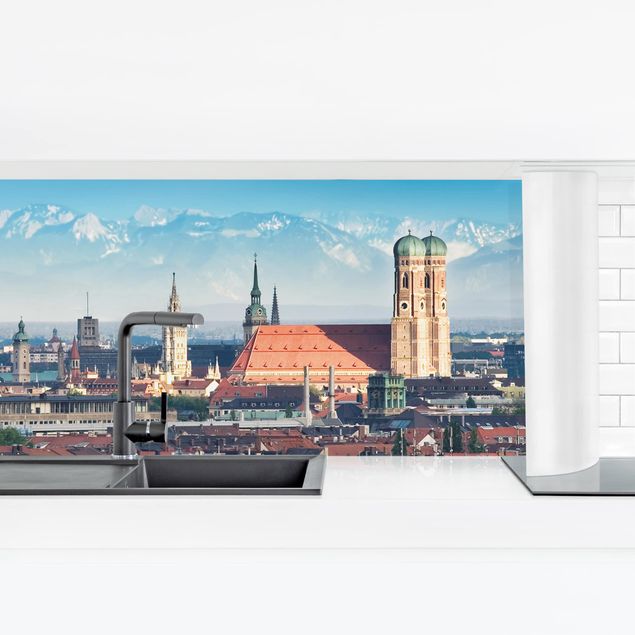 Küchenrückwand Folie selbstklebend Skyline München